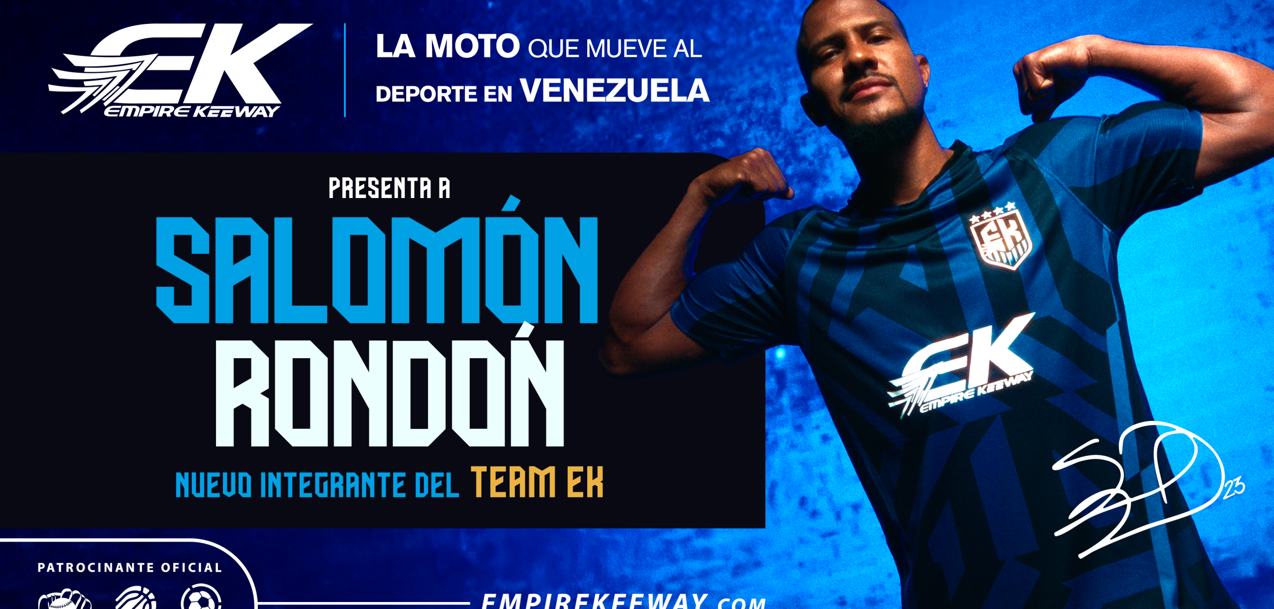 Salomón Rondón es el nuevo fichaje del Team EK