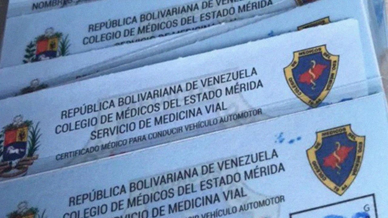 Este es el precio y los requisitos del Certificado Médico Vial en Venezuela
