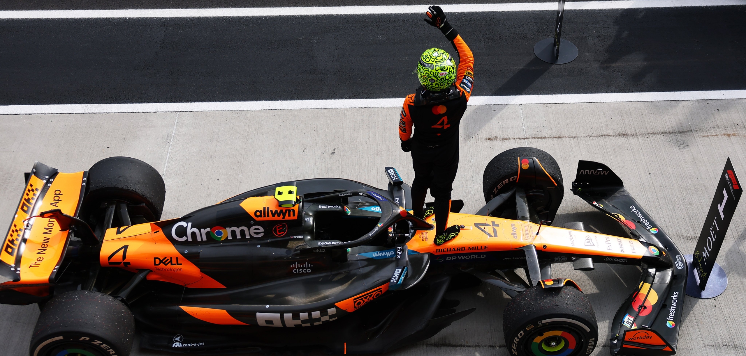 Lando Norris arriesga y gana el GP de Hungría