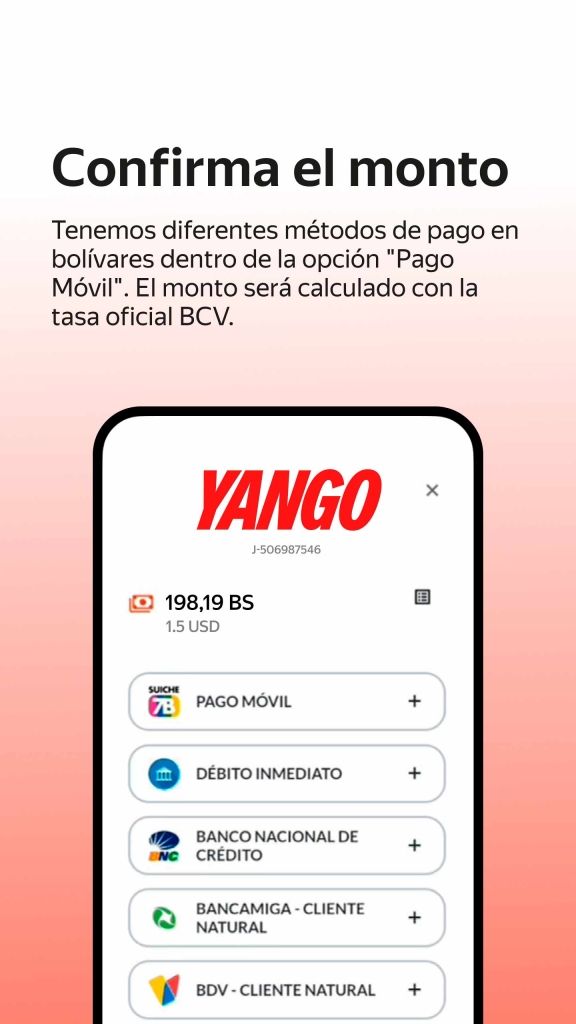 Yango ya tiene disponible los pagos digitales en Venezuela