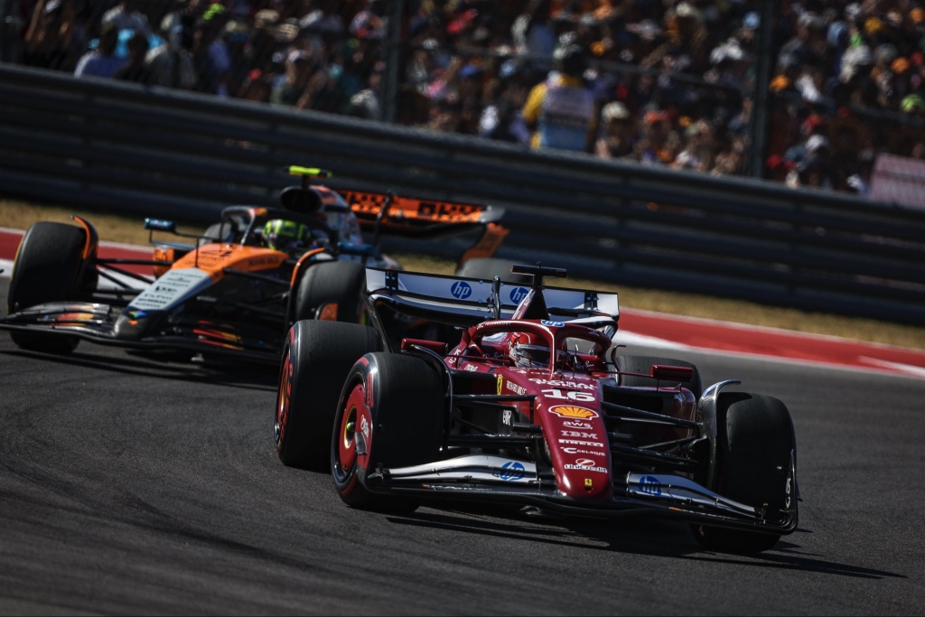 Charles Leclerc finalizó 3ero, y se llevó el permio de "Piloto del día" de la F1 en Estados Unidos