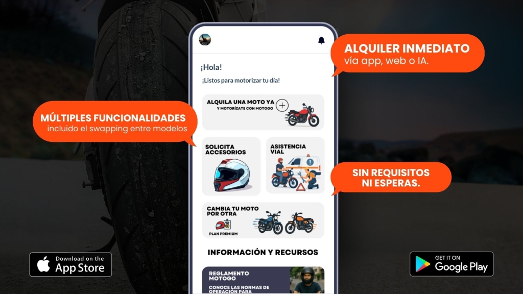MotoGo llega a Venezuela como la primera app para alquilar motos