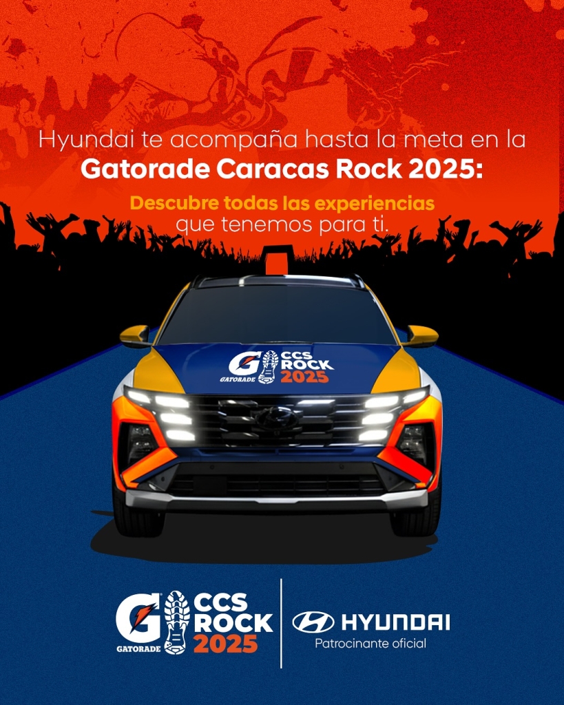 La Hyundai Tucson guiará a los corredores en la Gatorade Caracas Rock