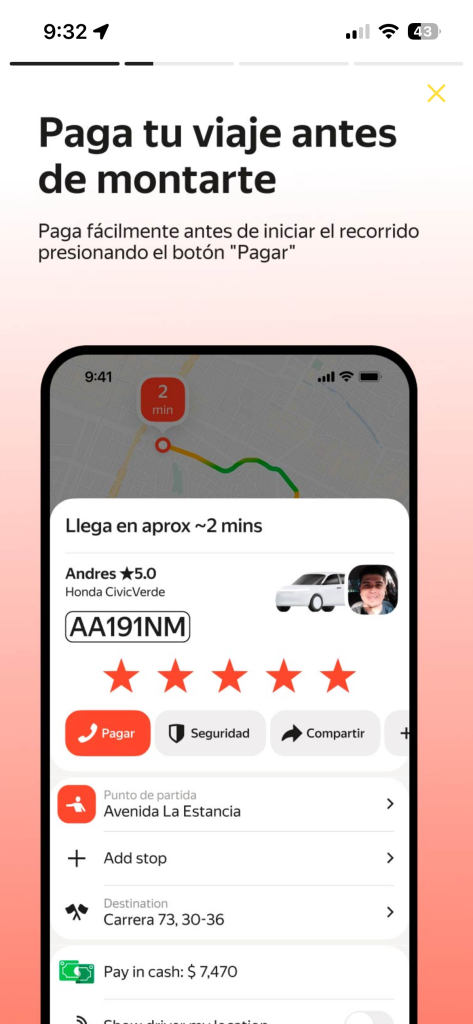Yango lanza el botón de pago anticipado en su app