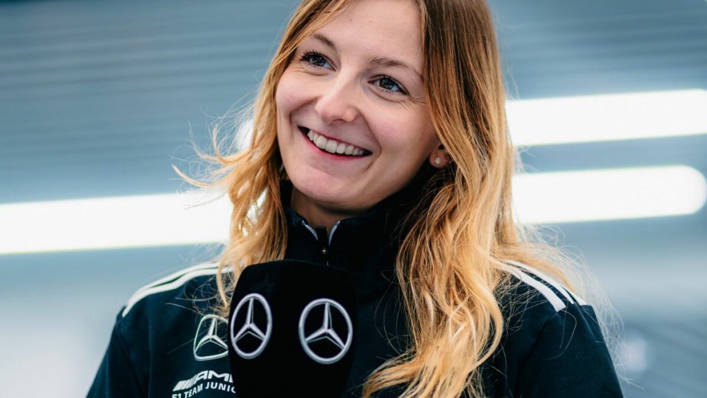 Pin podría romper la racha de 50 años sin una piloto en la F1. Foto: Mercedes