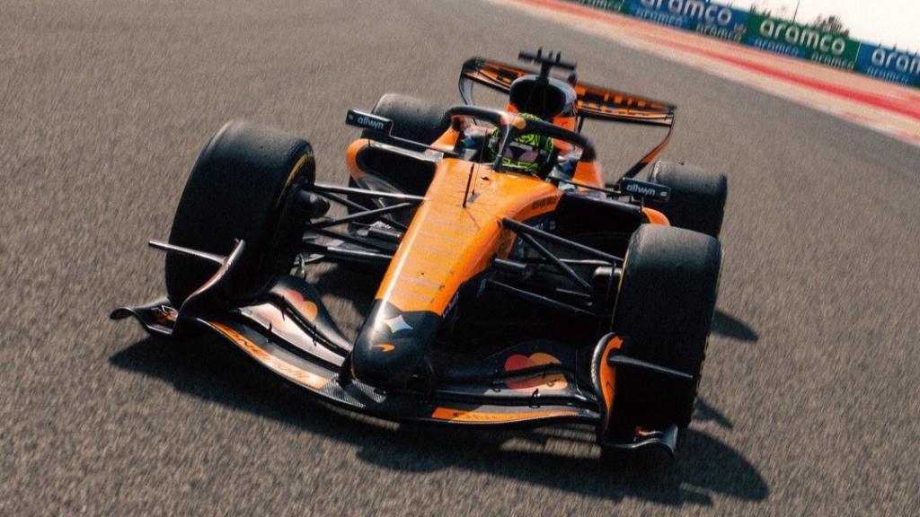 Norris fue el más rápido en el día 1 de los test de pretemporada de la F1. Foto: McLaren