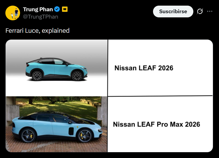 Estos fueron los mejores memes del Ferrari Luce