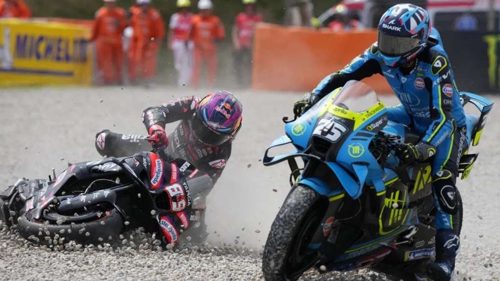 El piloto de Trackhouse siguió sin problemas hasta el final pero finalizando en el último puesto. Foto: MotoGP