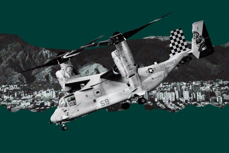 Así es el MV-22B Osprey que sobrevoló Caracas