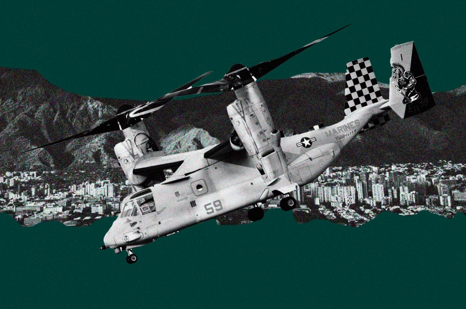 Así es el MV-22B Osprey que sobrevoló Caracas