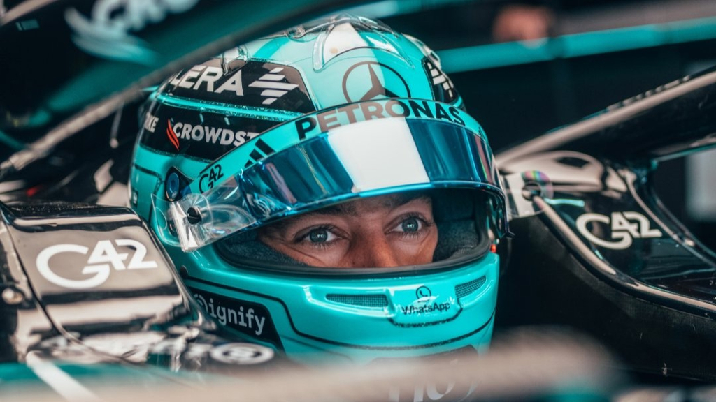 Russell fue el ganador de la última entrega del GP de Singapur, y este año llega segundo en el Mundial de Pilotos. Foto: Mercedes